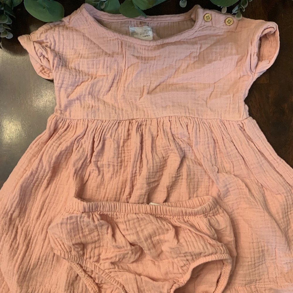 Carter’s Little Planet Organic Cotton Gauze Dress 12 Months.
